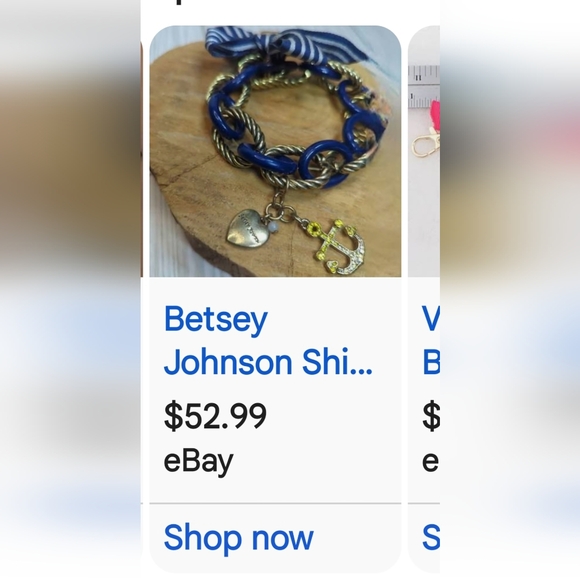 RARE BETSY JOHNSON VINTAGE NAUTICAL THEMED BRACLET - Picture 9 of 11